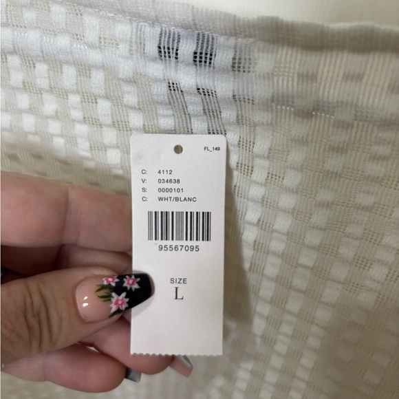 Maeve White Textured Blouse - Picture 8 of 11